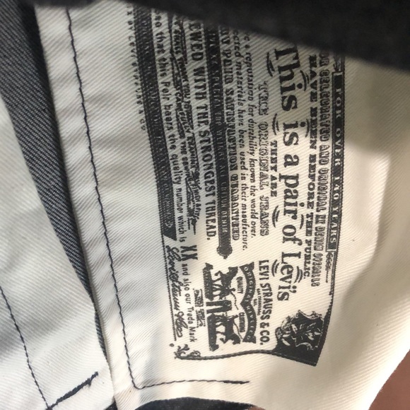 Men’s Levi’s Original 501 Button Fly Black Jeans W40 X L30 - Picture 9 of 10